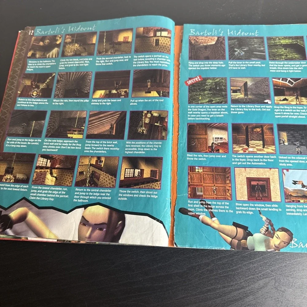 Prima Offical Strategy Guide Tomb Raider 2 And 3 Lara Croft Double Sided
